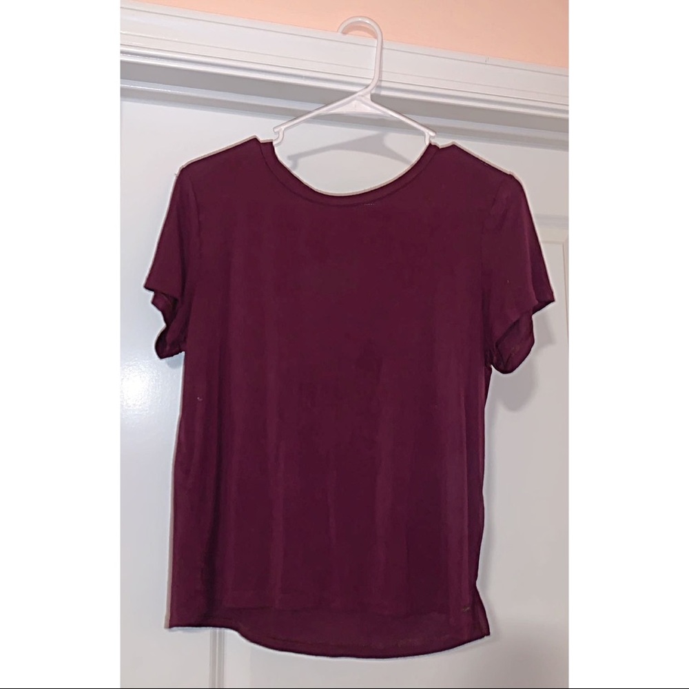 Maroon Soft & Sexy AEO Tee
